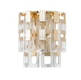 Cumpăra Aplică de perete decorată cu sticlă si elemente metalice. CLN185-2W Luis la Rafi Decor