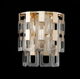 Cumpăra Aplică de perete decorată cu sticlă si elemente metalice. CLN185-2W Luis la Rafi Decor